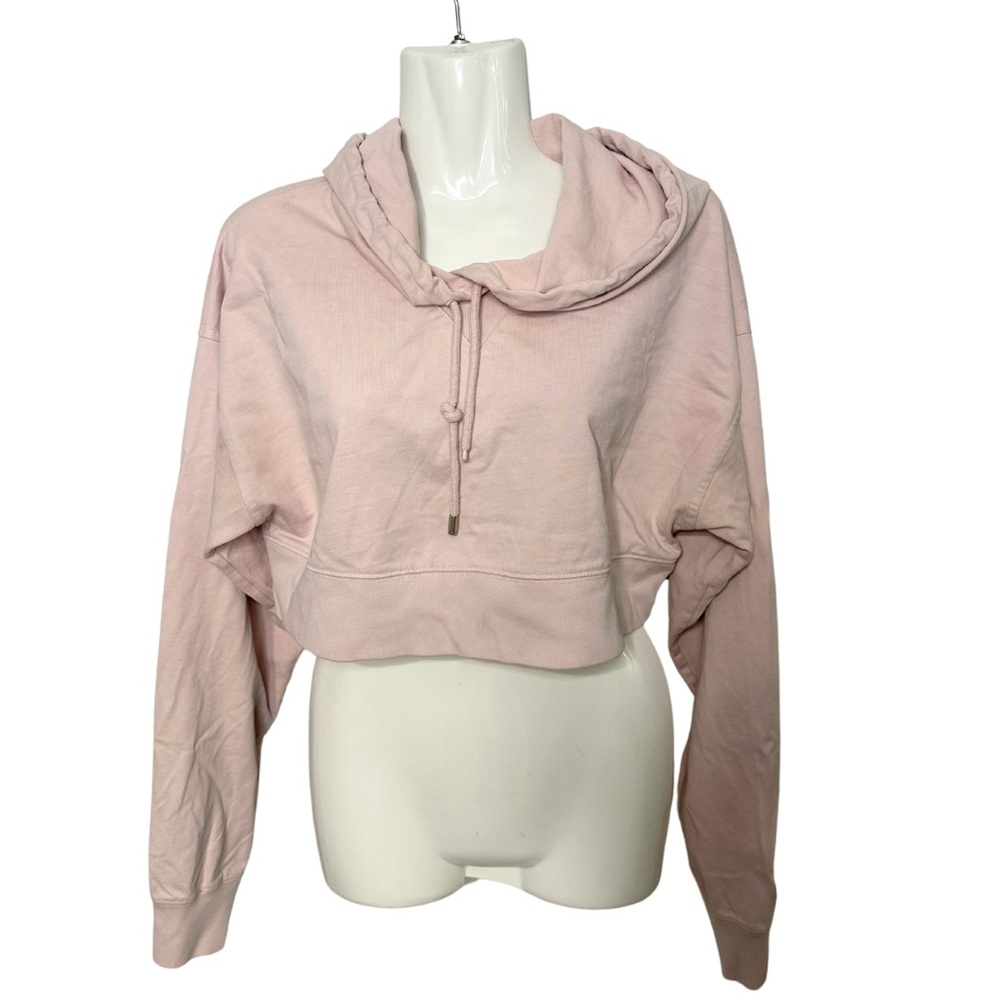 Wilfred Free  Women's Pink Cropped Hoodie